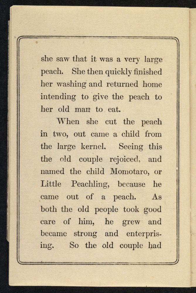 Scan 0006 of Momotaro, or, Little peachling