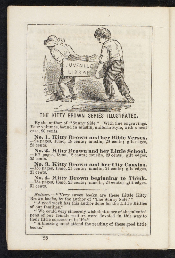 Scan 0026 of The Sunday-school pocket almanac for the year of Our Lord 1855