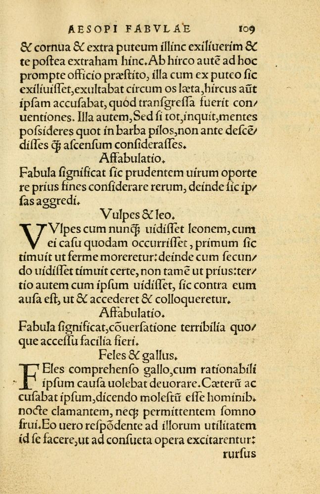 Scan 0113 of Aesopi Phrygis Fabellae Graece et Latine