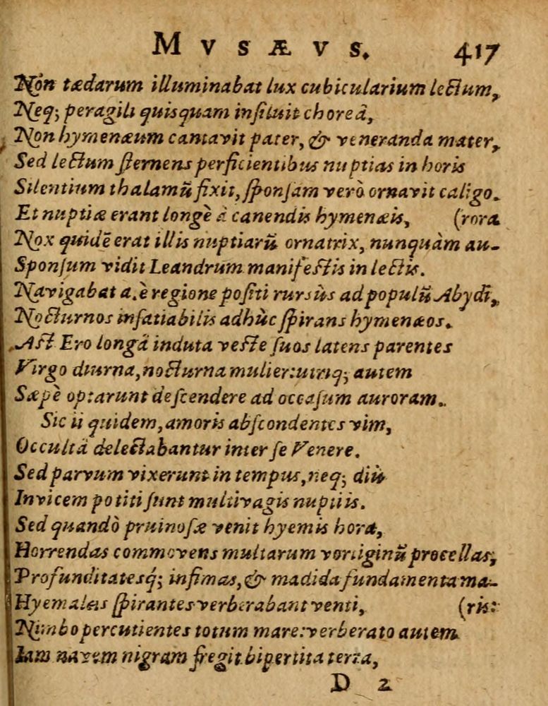 Scan 0423 of Æsopi Phrygis Fabulae graece et latine, cum aliis quibusdam opusculis