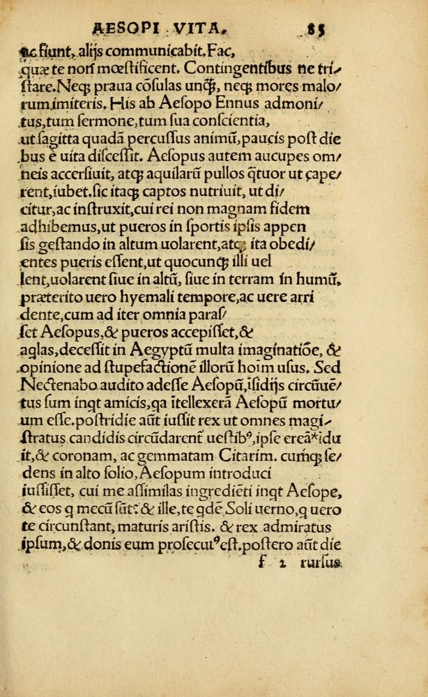 Scan 0088 of Aesopi Phrygis vita et fabellae