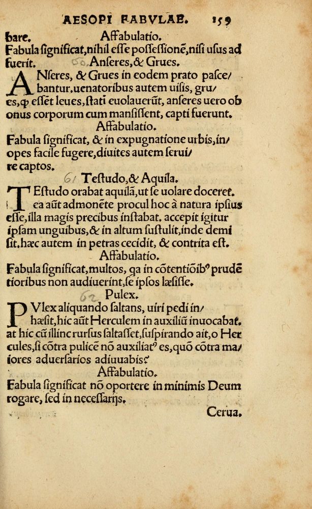 Scan 0164 of Aesopi Phrygis vita et fabellae
