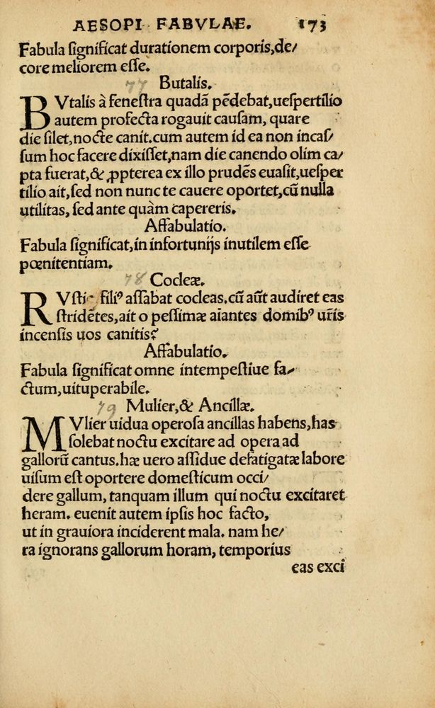 Scan 0178 of Aesopi Phrygis vita et fabellae