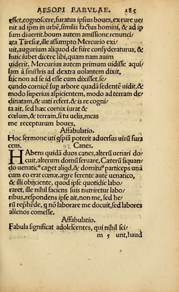 Scan 0190 of Aesopi Phrygis vita et fabellae