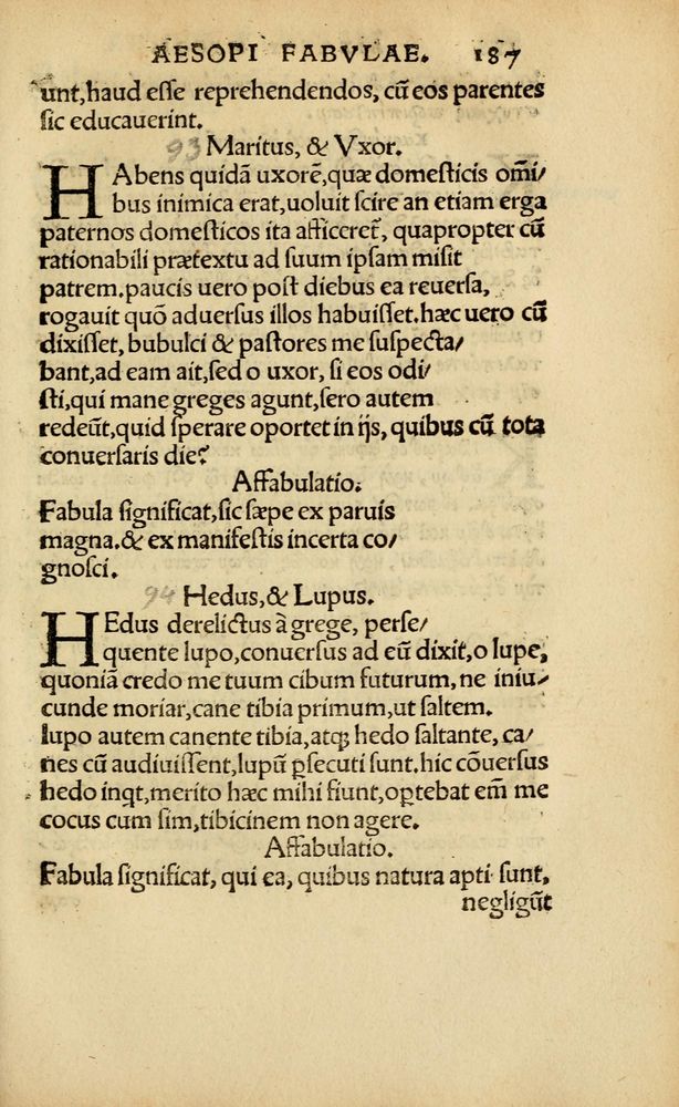 Scan 0192 of Aesopi Phrygis vita et fabellae
