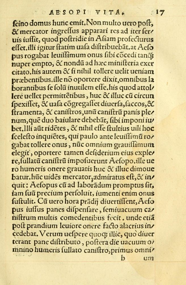 Scan 0021 of Aesopi Phrygis fabellae græce & latine