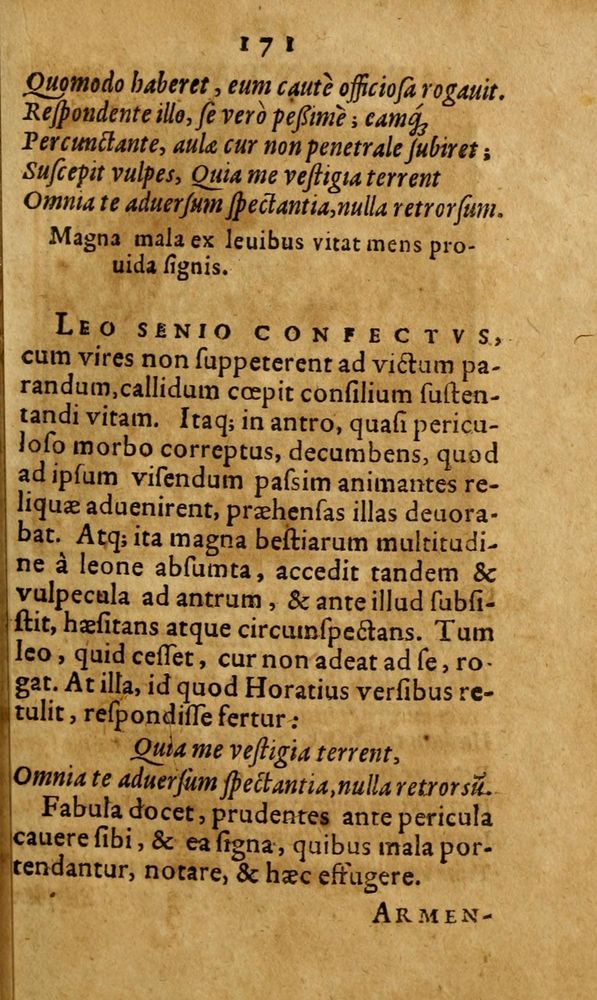 Scan 0195 of Fabulae c. Aesopicae