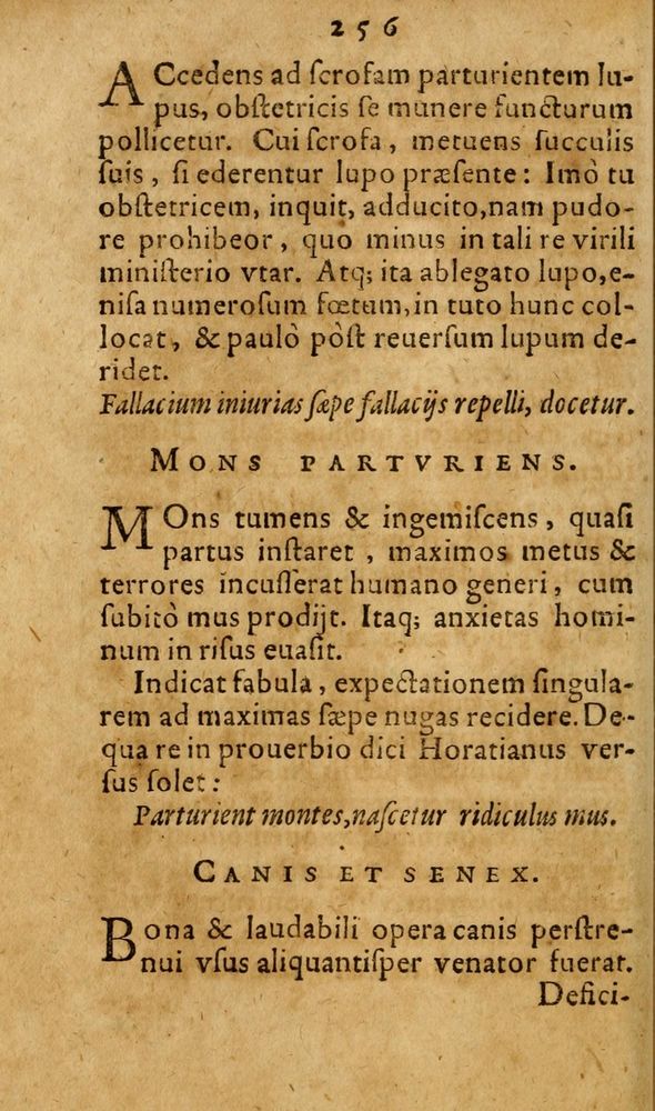 Scan 0280 of Fabulae c. Aesopicae