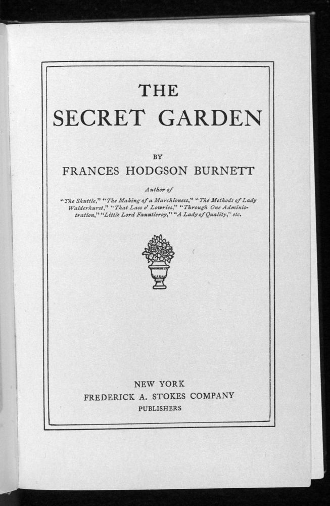 Scan 0009 of The secret garden