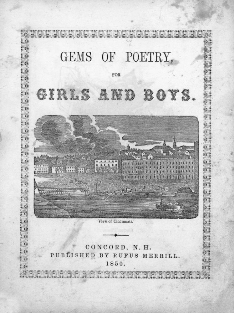 Scan 0003 of Gems of poetry for girls and boys
