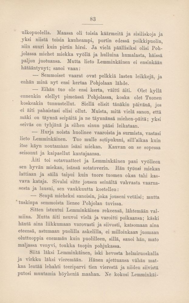 Scan 0088 of Kalevala kerrottuna nuorisolle