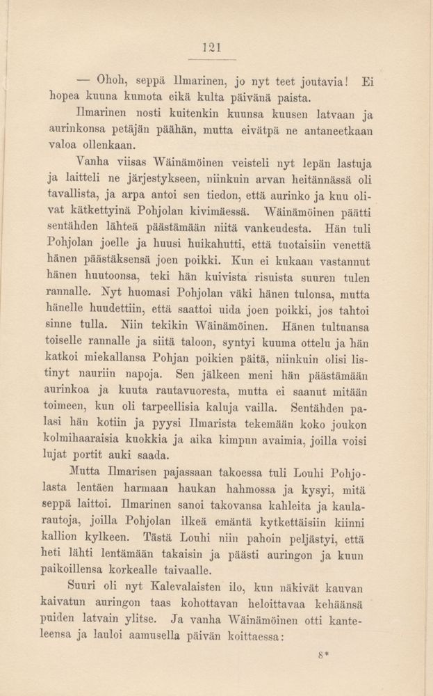 Scan 0128 of Kalevala kerrottuna nuorisolle