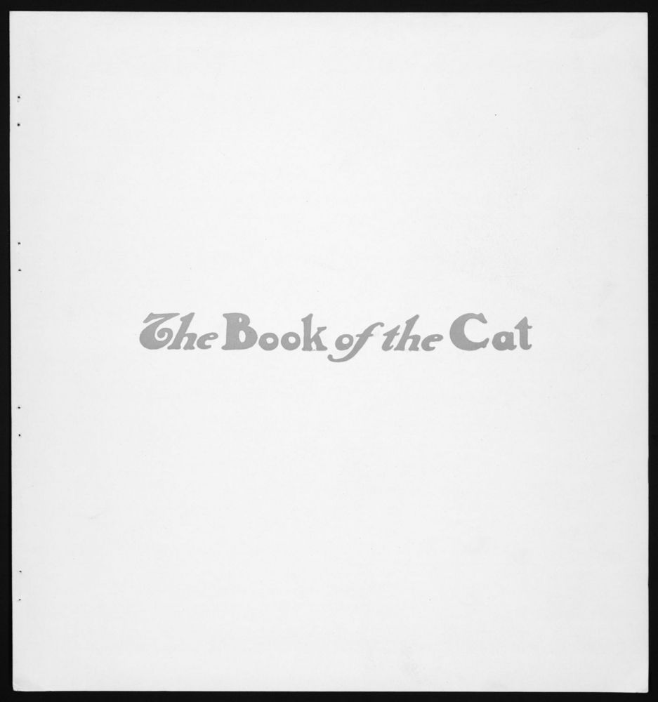 Scan 0005 of The book of the cat