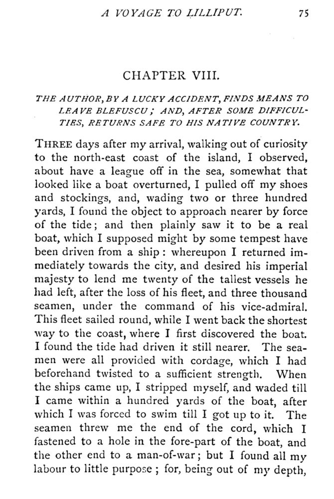 Scan 0122 of Travels into several remote nations of the world by Lemuel Gulliver, first a surgeon and then a captain of several ships, in four parts ..